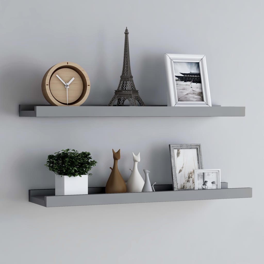 Fotoplanken 2 st 60x9x3 cm MDF