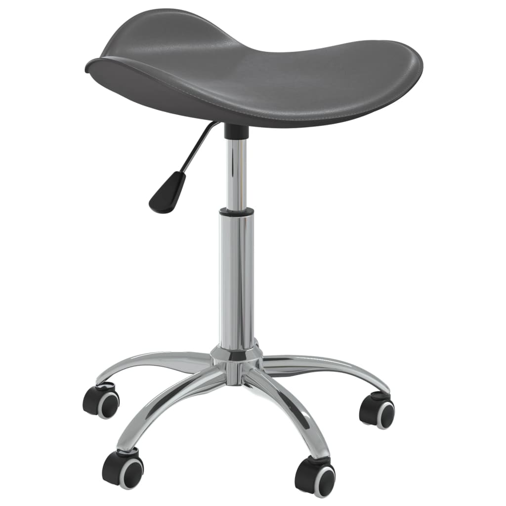 Tabouret de salon simili cuir noir