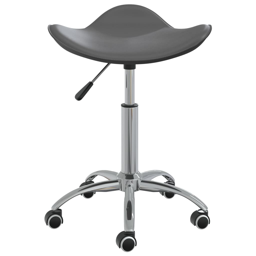 Tabouret de salon simili cuir noir