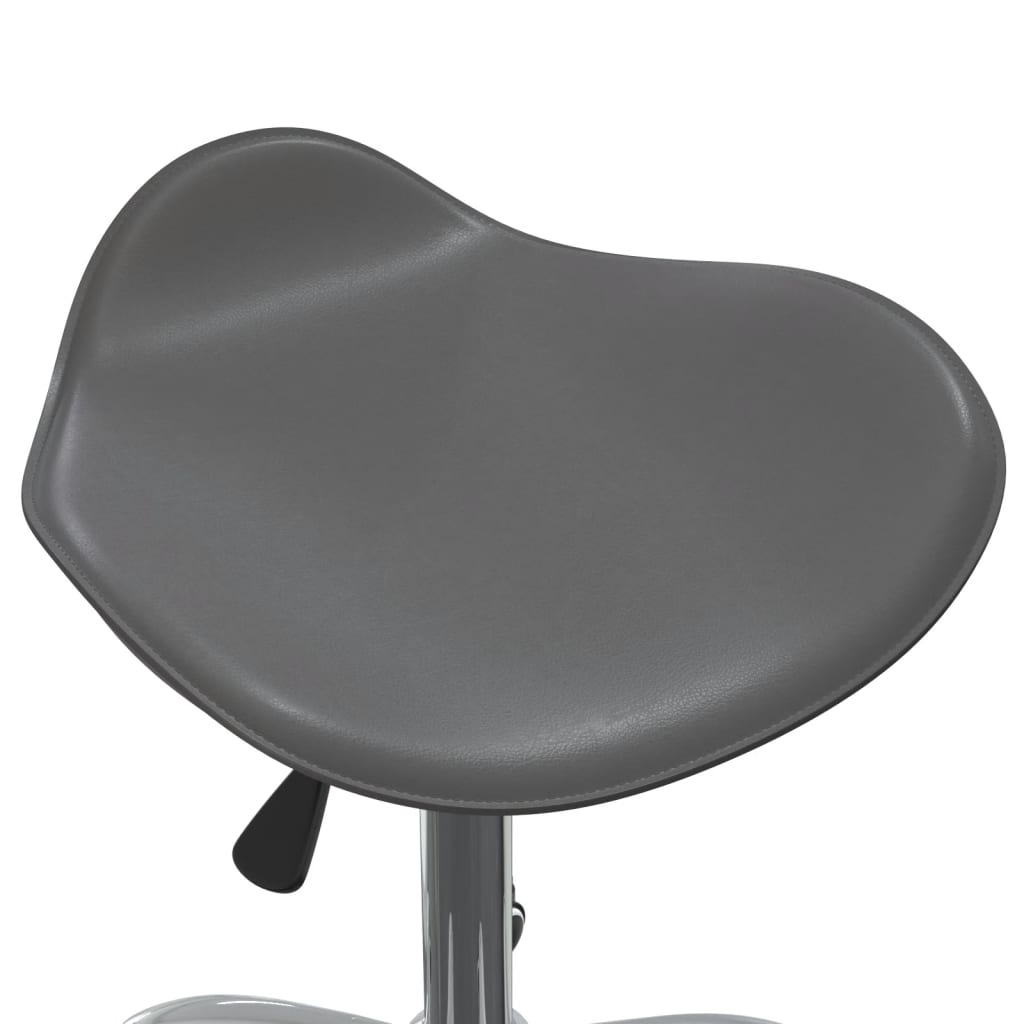 Tabouret de salon simili cuir noir