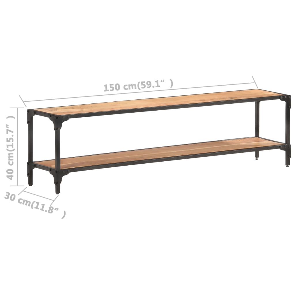 Tv-meubel 150x30x41 cm massief mangohout