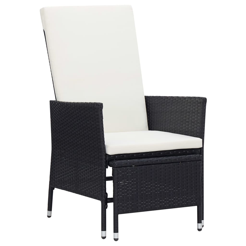 2-delige Loungeset met kussens poly rattan