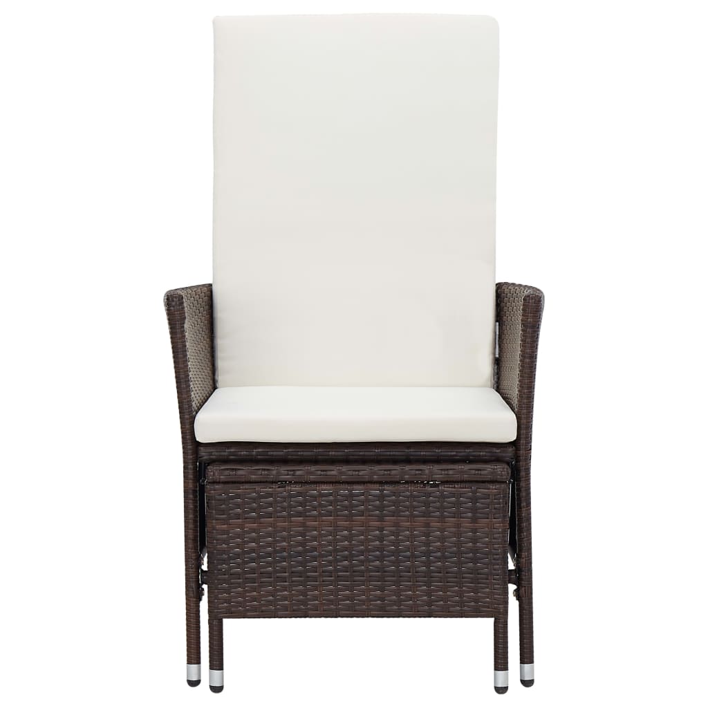 2-delige Loungeset met kussens poly rattan