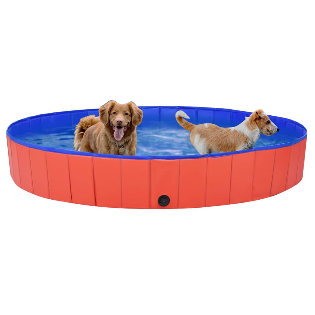 Piscine pour chien pliable 160x30 cm PVC