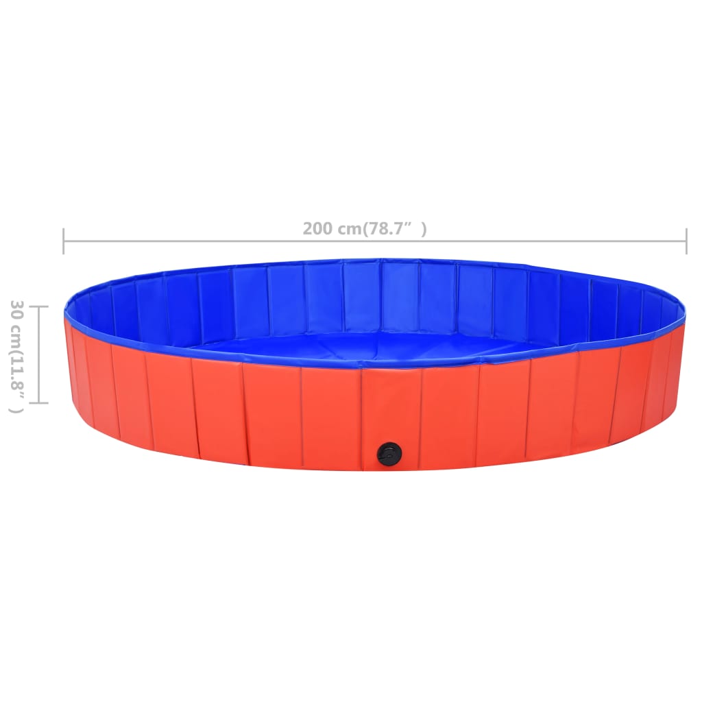 Piscine pour chien pliable 160x30 cm PVC