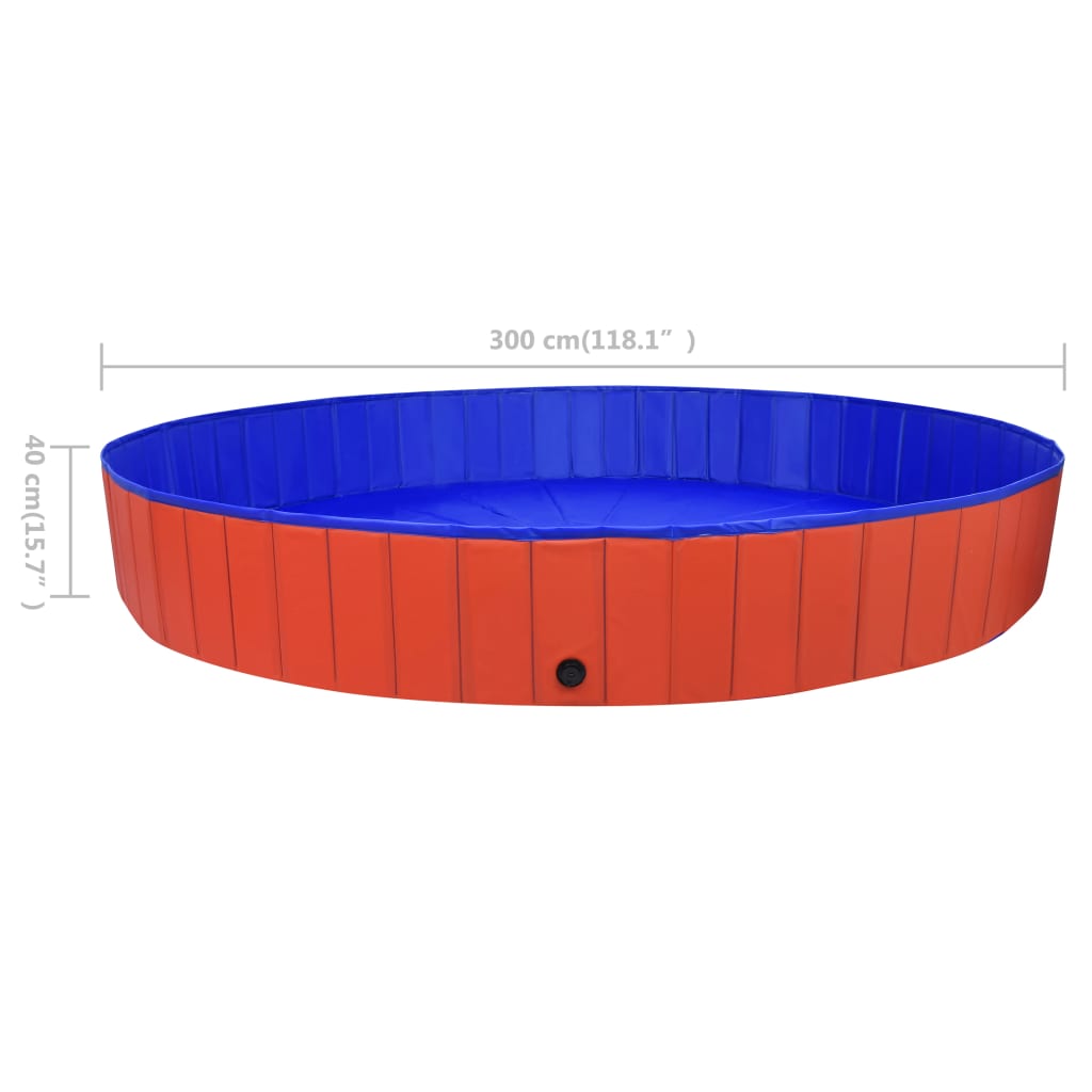 Piscine pour chien pliable 160x30 cm PVC