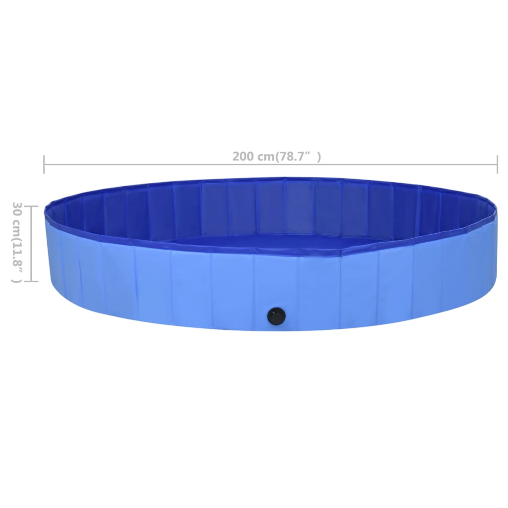 Piscine pour chien pliable 160x30 cm PVC