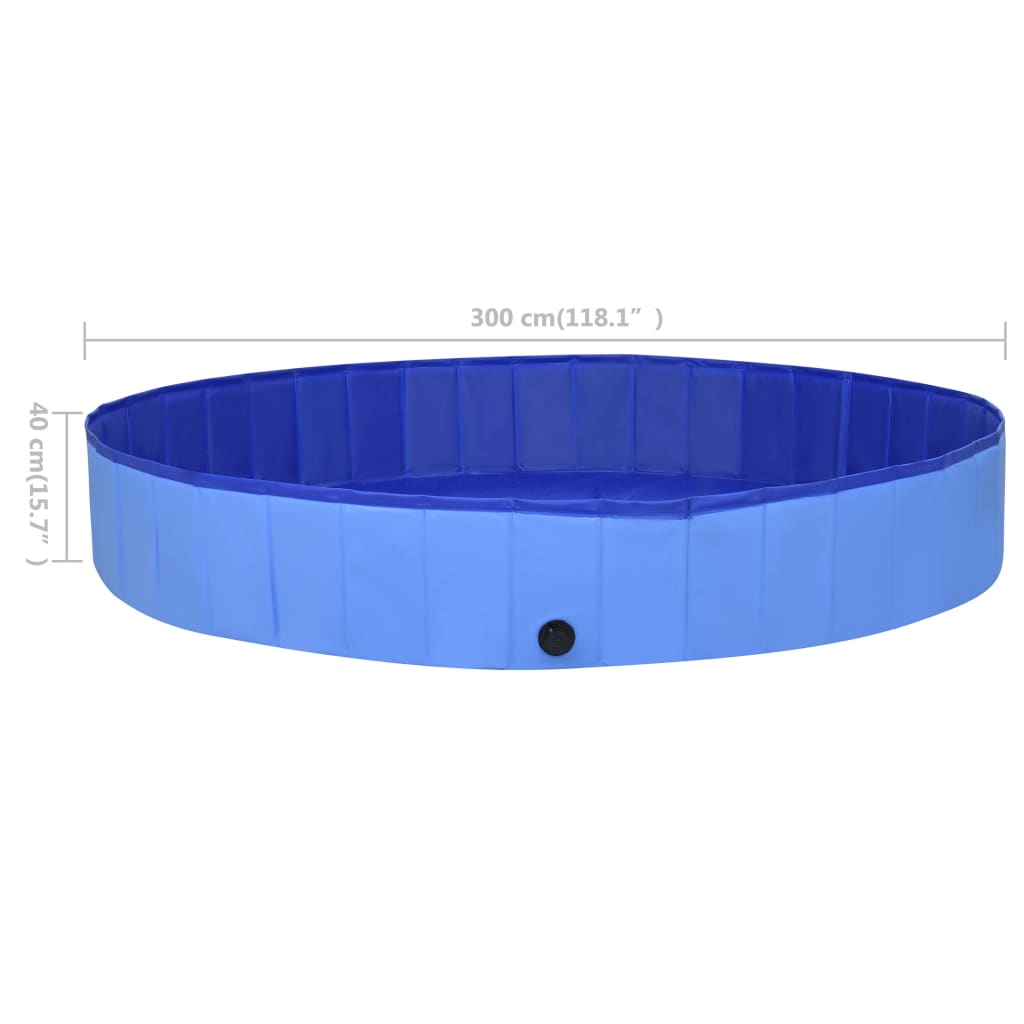 Piscine pour chien pliable 160x30 cm PVC