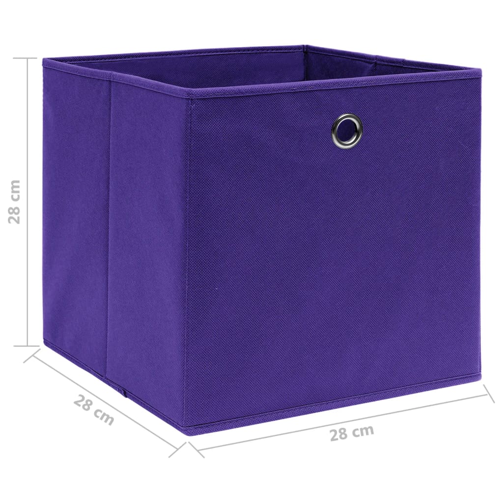 Opbergboxen 4 st 28x28x28 cm nonwoven stof