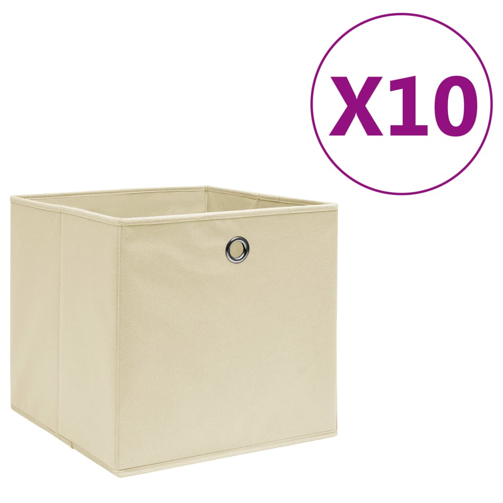 Opbergboxen 4 st 28x28x28 cm nonwoven stof