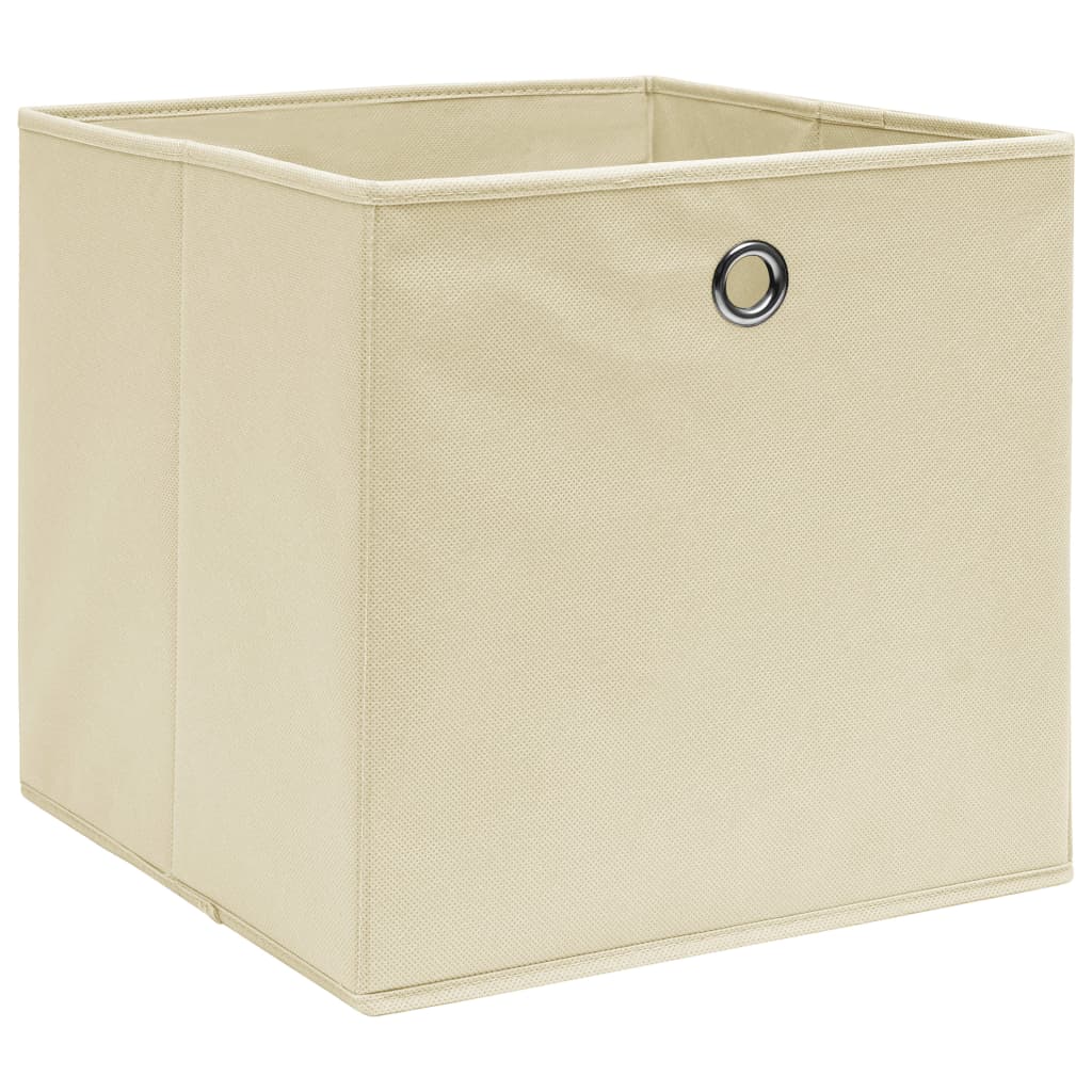 Boîtes de rangement 4 pcs 28x28x28 cm en tissu non tissé