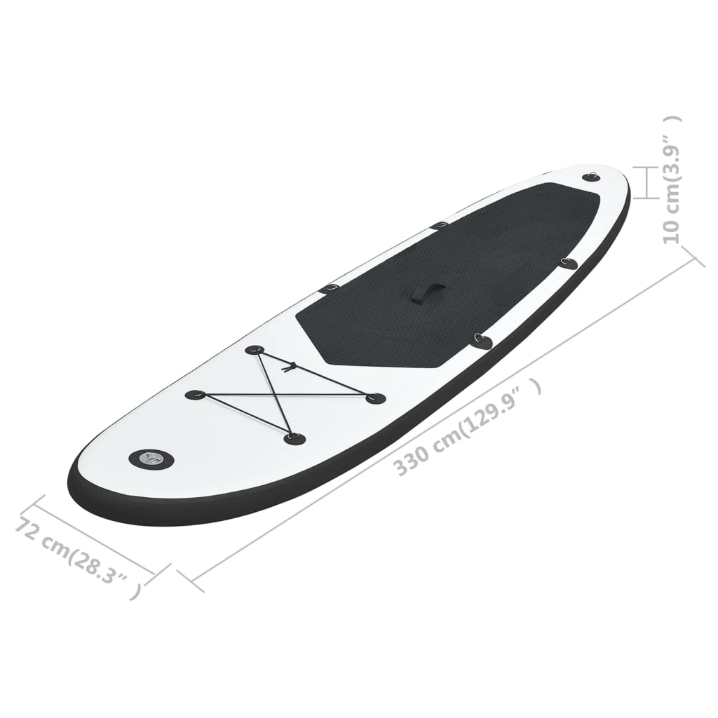 Set de Stand Up Paddleboard gonflable et blanc