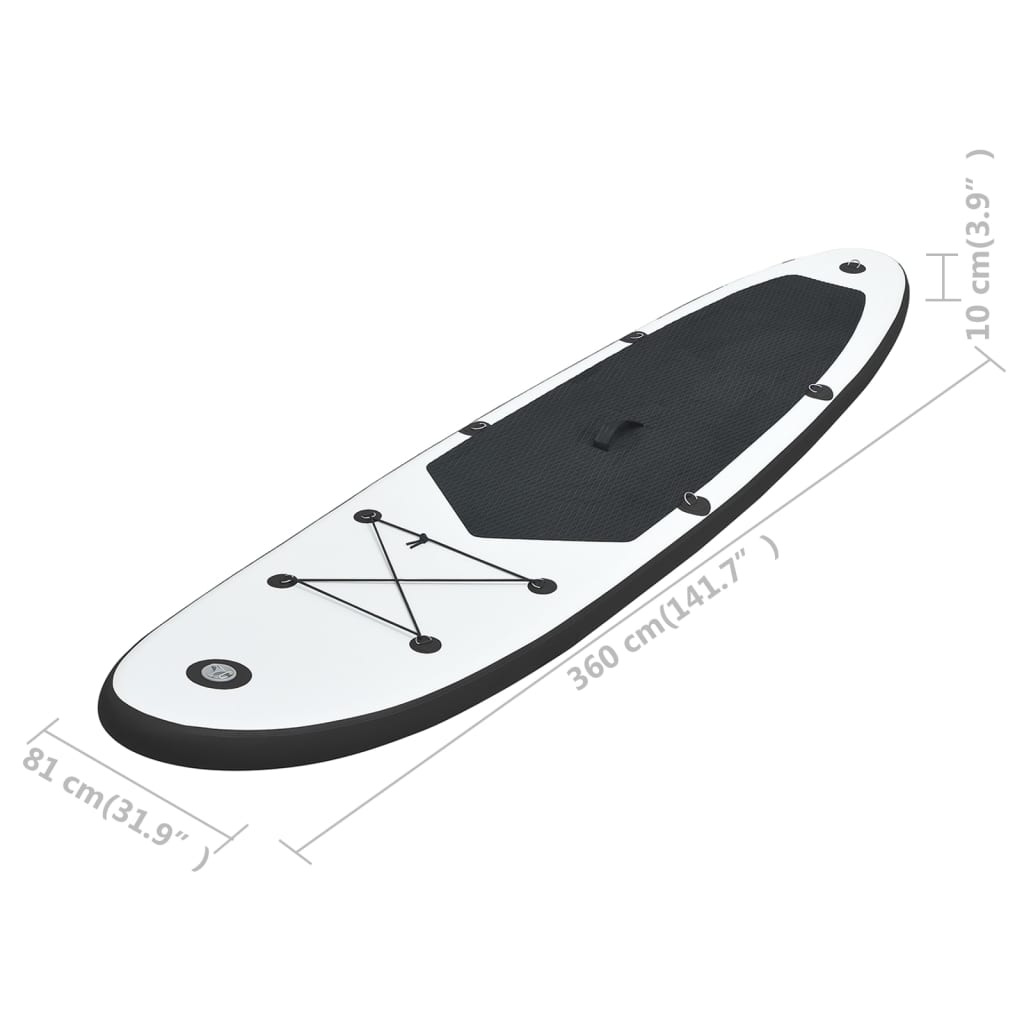 Set de Stand Up Paddleboard gonflable et blanc