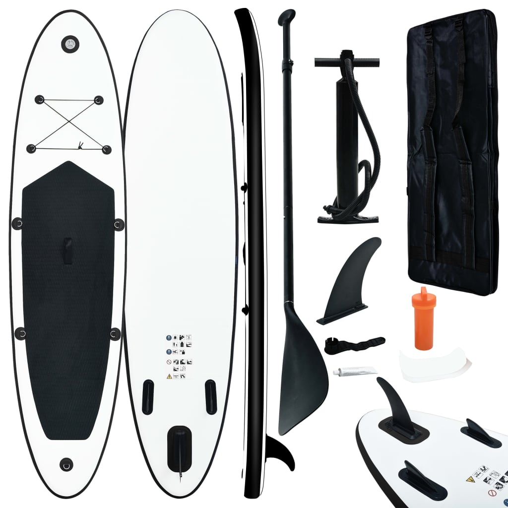 Set de Stand Up Paddleboard gonflable et blanc