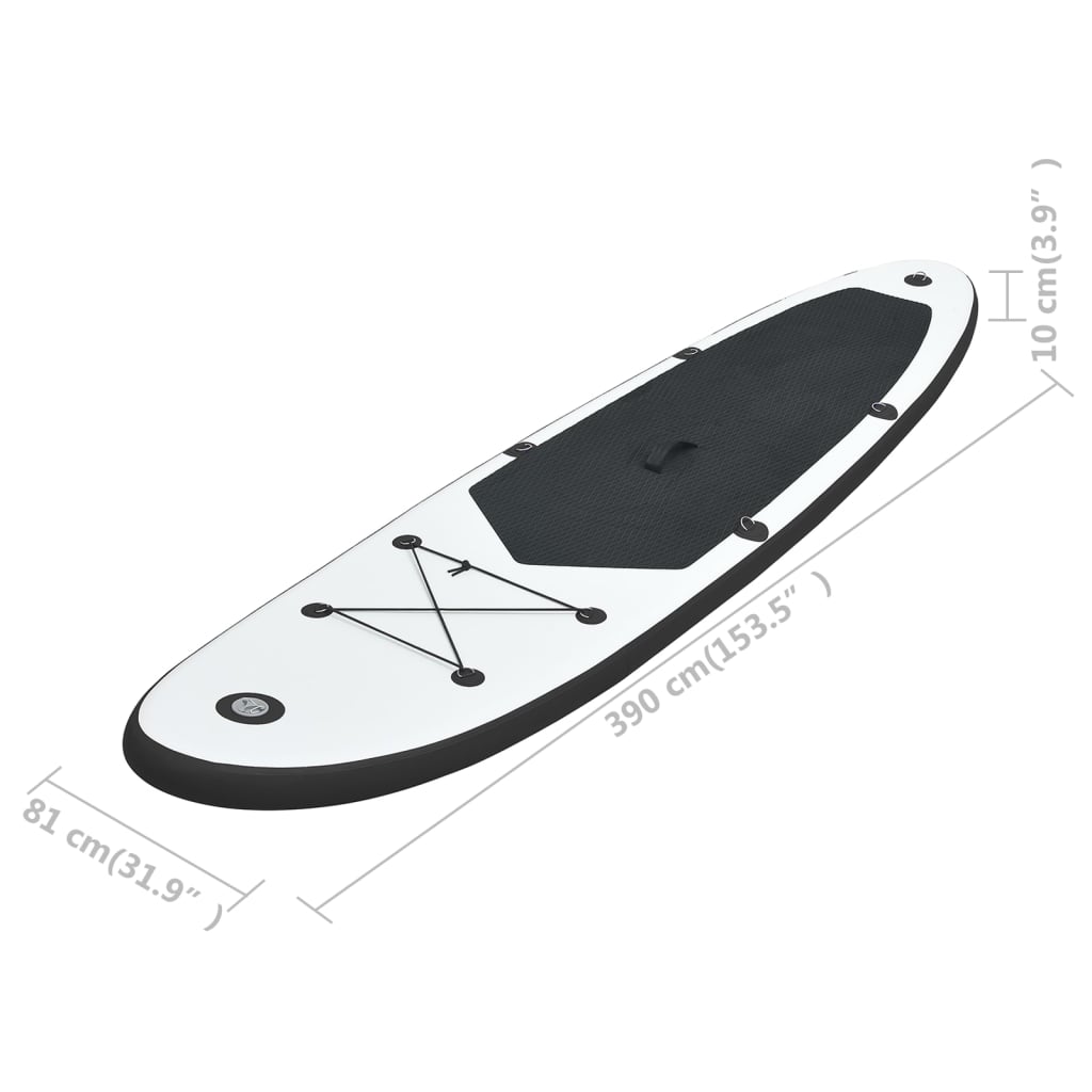 Set de Stand Up Paddleboard gonflable et blanc