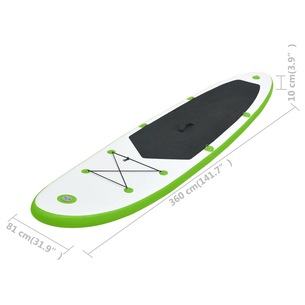 Set de Stand Up Paddleboard gonflable et blanc