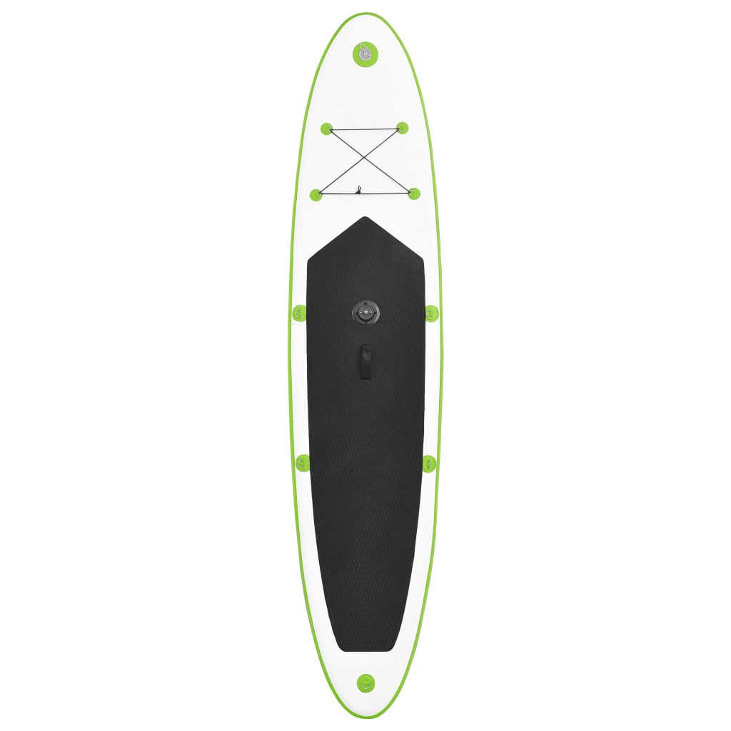 Stand Up Paddleboard gonflable avec jeu de voiles et blanc