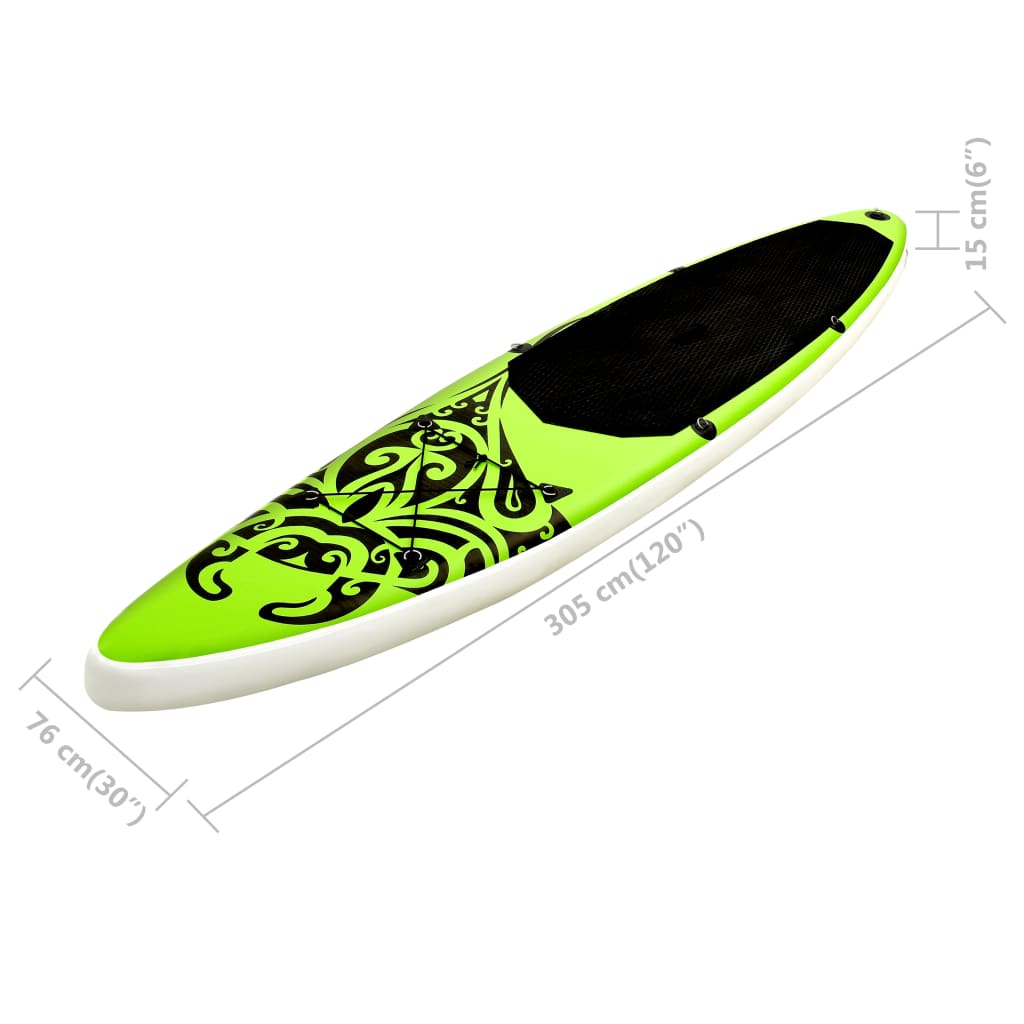 Stand Up Paddleboardset opblaasbaar 305x76x15 cm