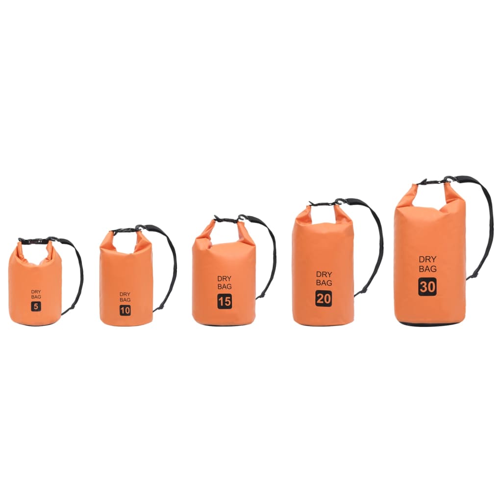 Drybag 5 L PVC oranje