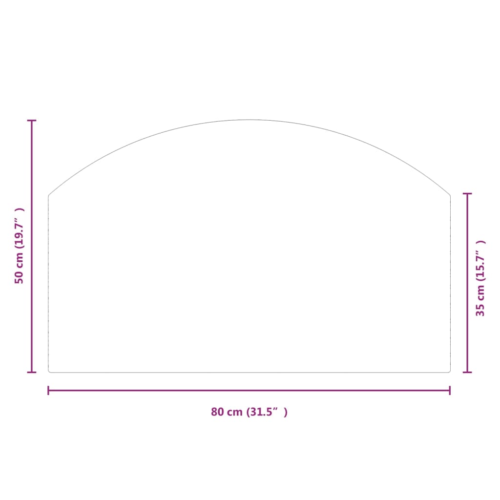 Glasplaat openhaard 80x50 cm