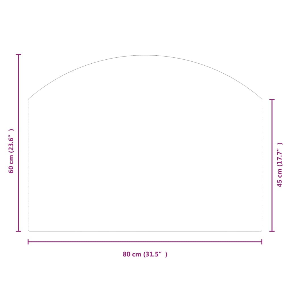 Glasplaat openhaard 100x50 cm