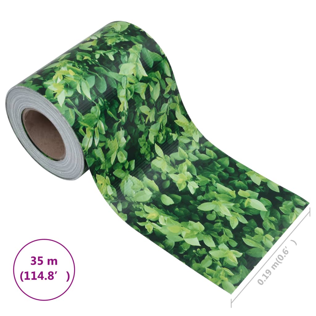 Paravent de jardin 35x0,19 m PVC mat