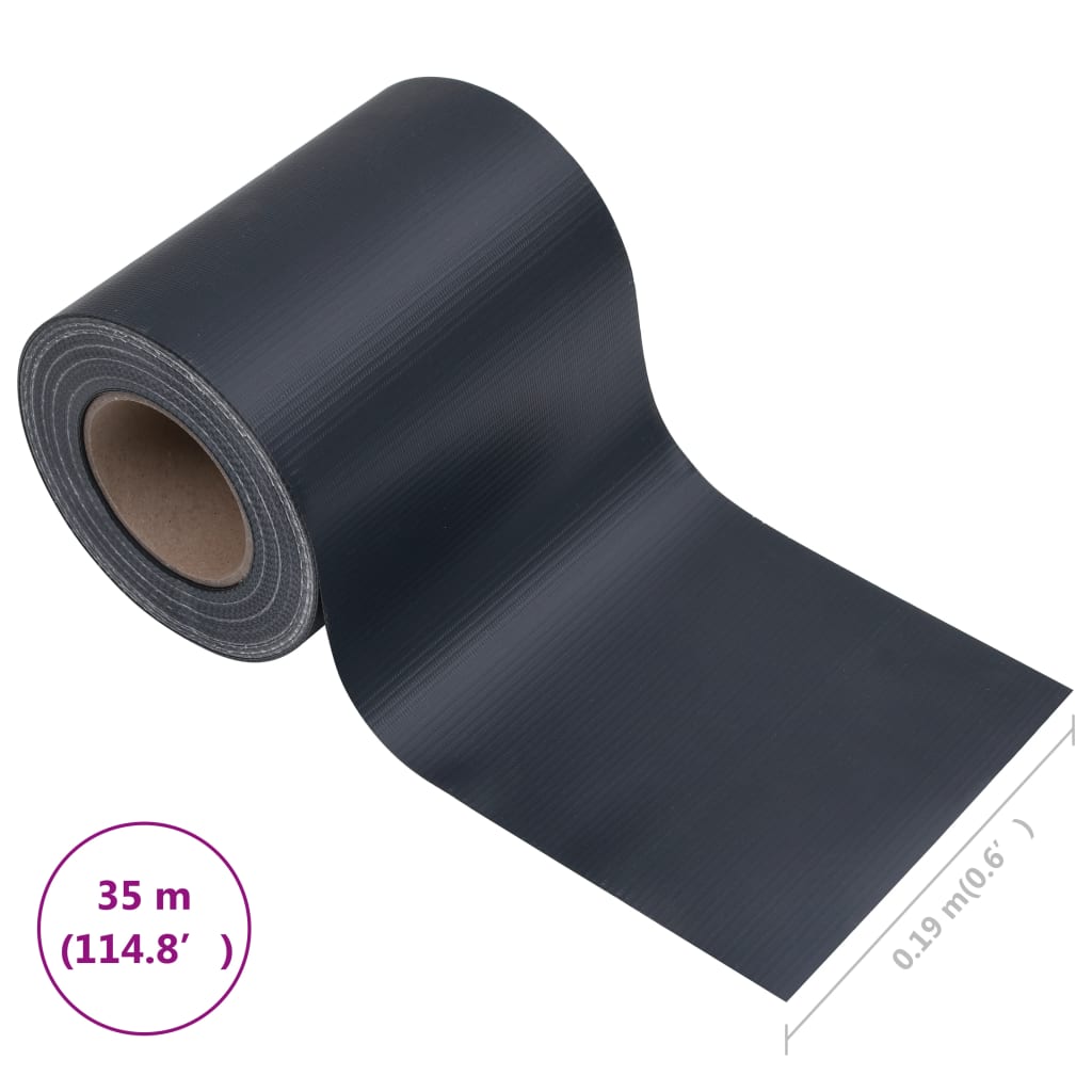 Paravent de jardin 35x0,19 m PVC mat