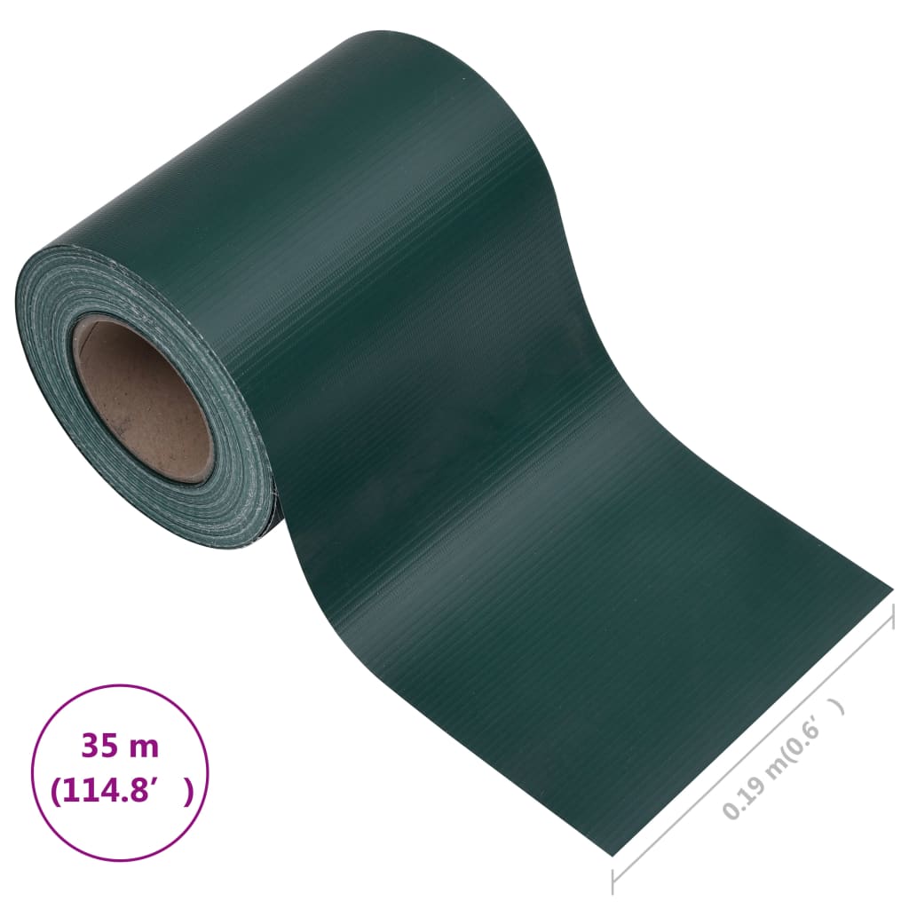 Paravent de jardin 35x0,19 m PVC mat