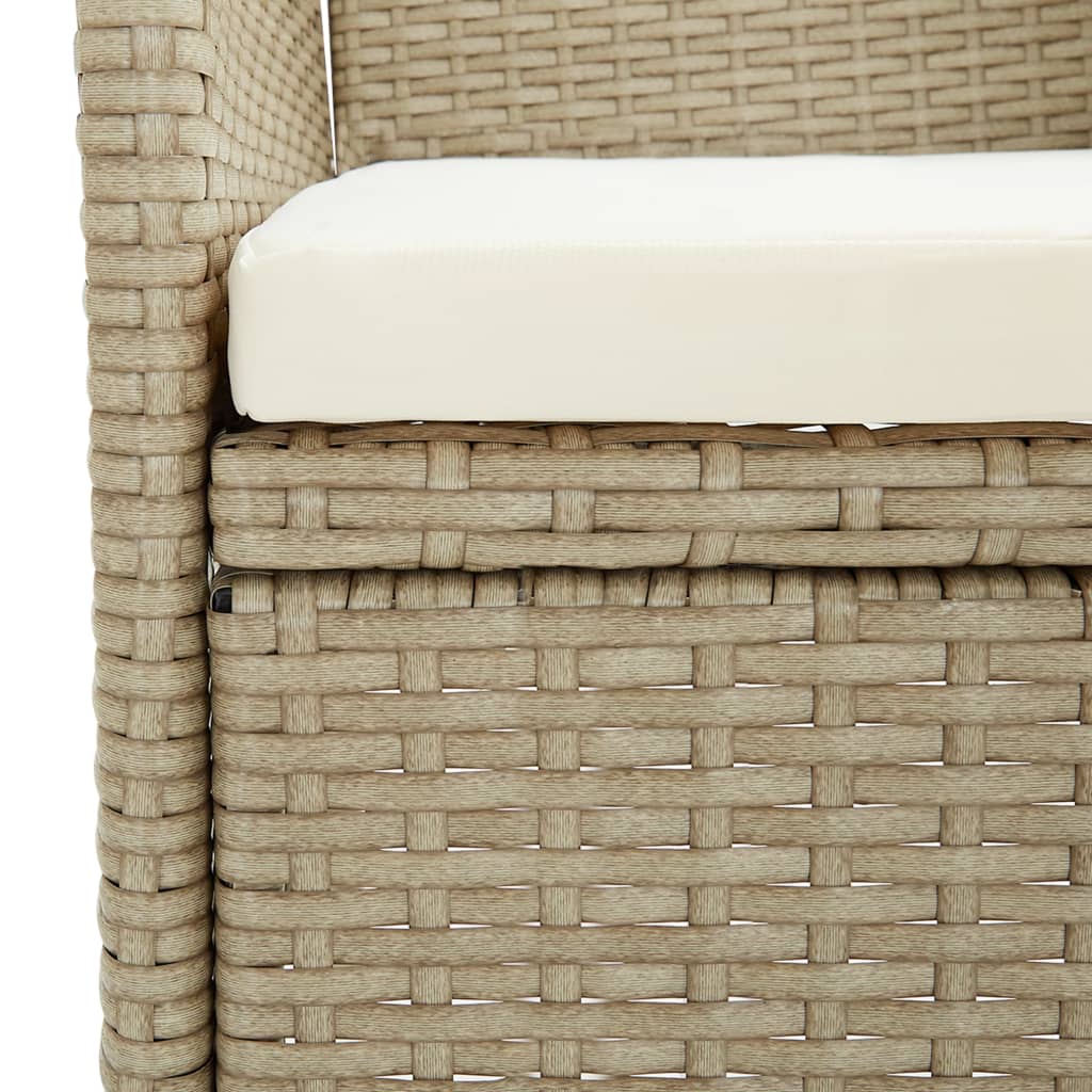 Tuinstoelen 2 st poly rattan