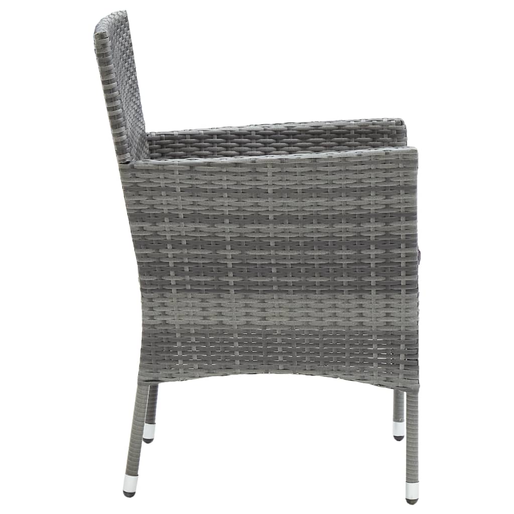 Tuinstoelen 4 st poly rattan