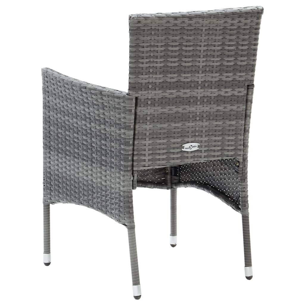 Tuinstoelen 4 st poly rattan