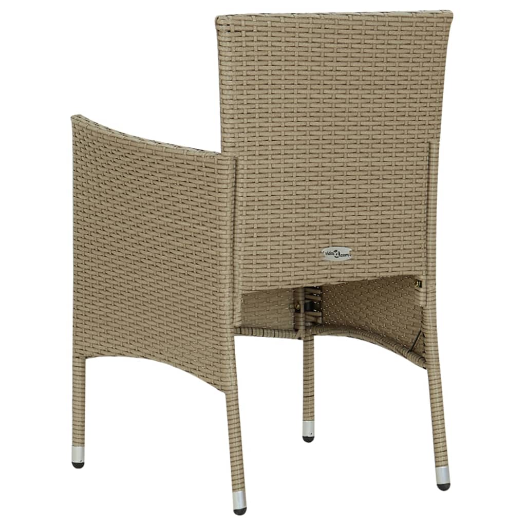 Tuinstoelen 4 st poly rattan