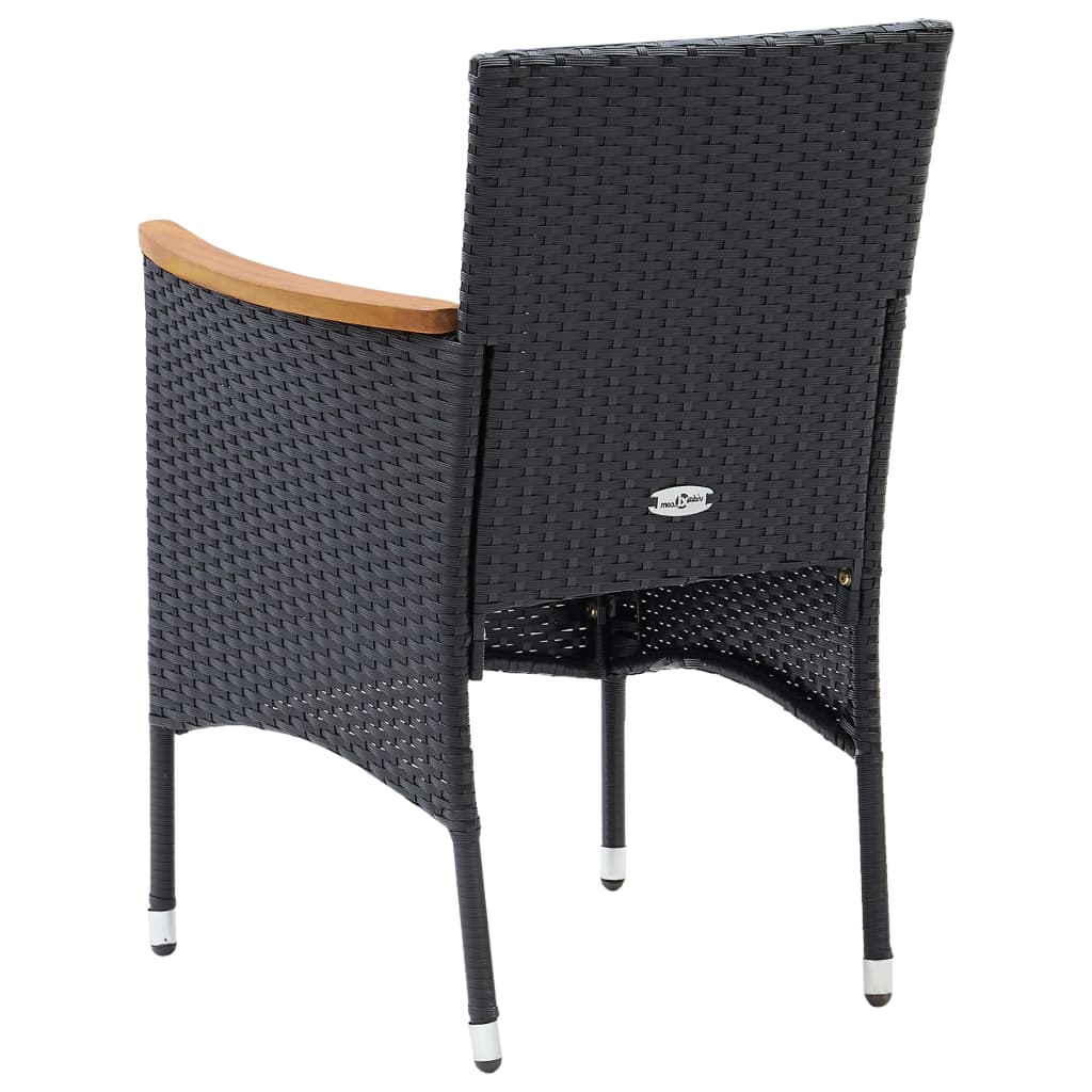 Tuinstoelen 4 st poly rattan