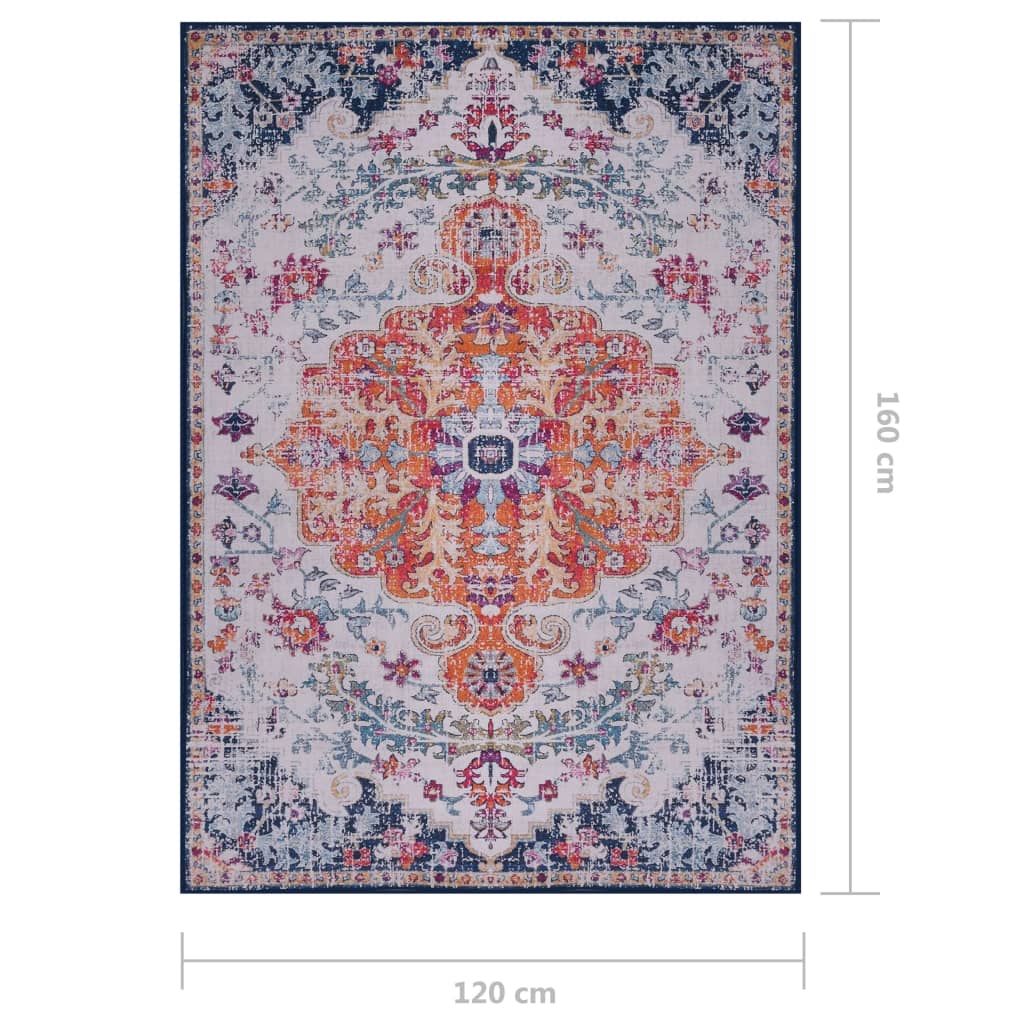 Tapis avec imprimé 160x230 cm tissu multicolore