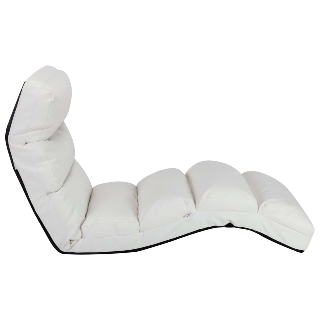 Chaise de sol pliante simili cuir