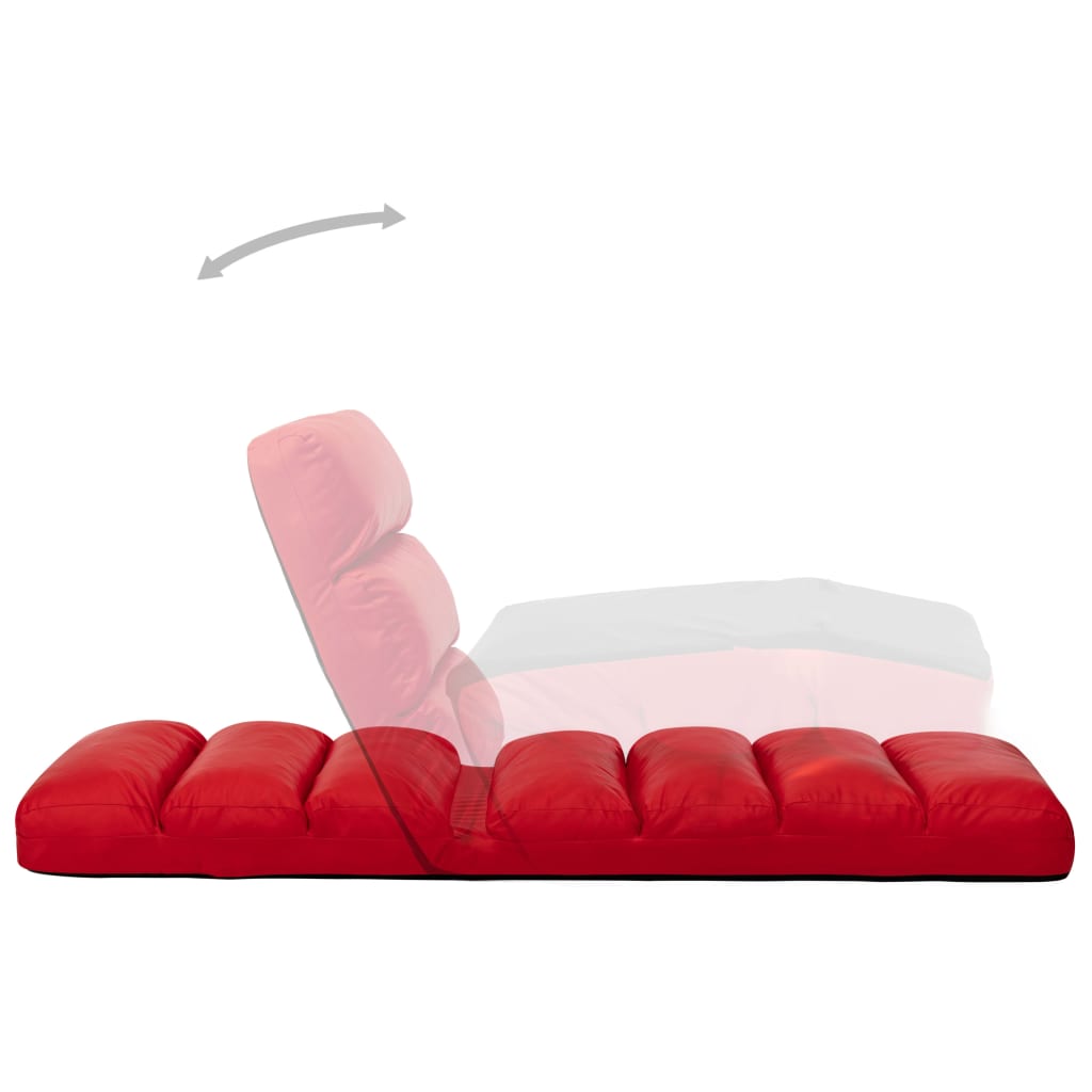 Chaise de sol pliante simili cuir