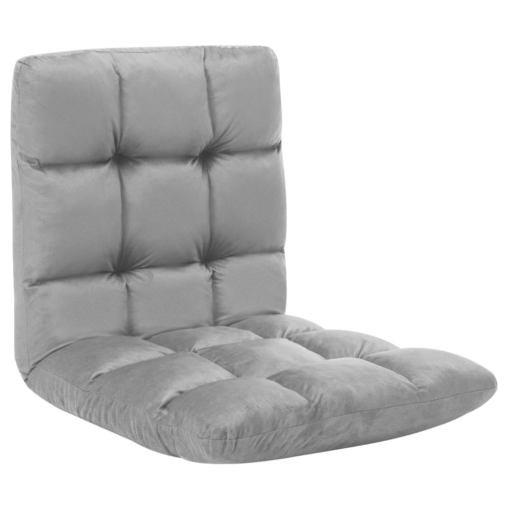 Chaise de sol pliante en microfibre