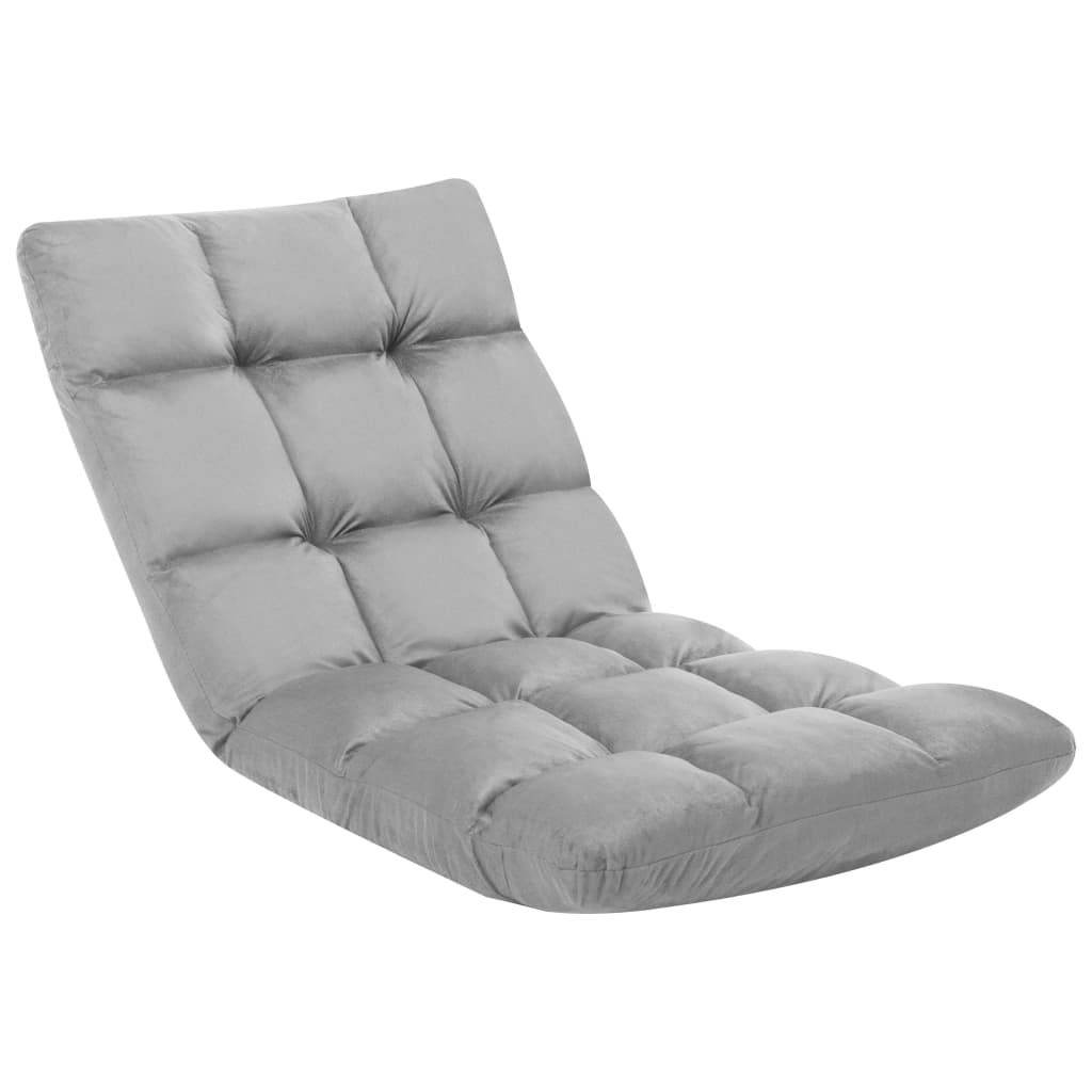 Chaise de sol pliante en microfibre