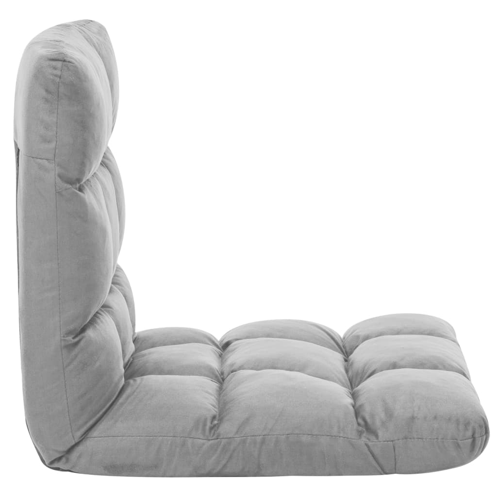 Chaise de sol pliante en microfibre