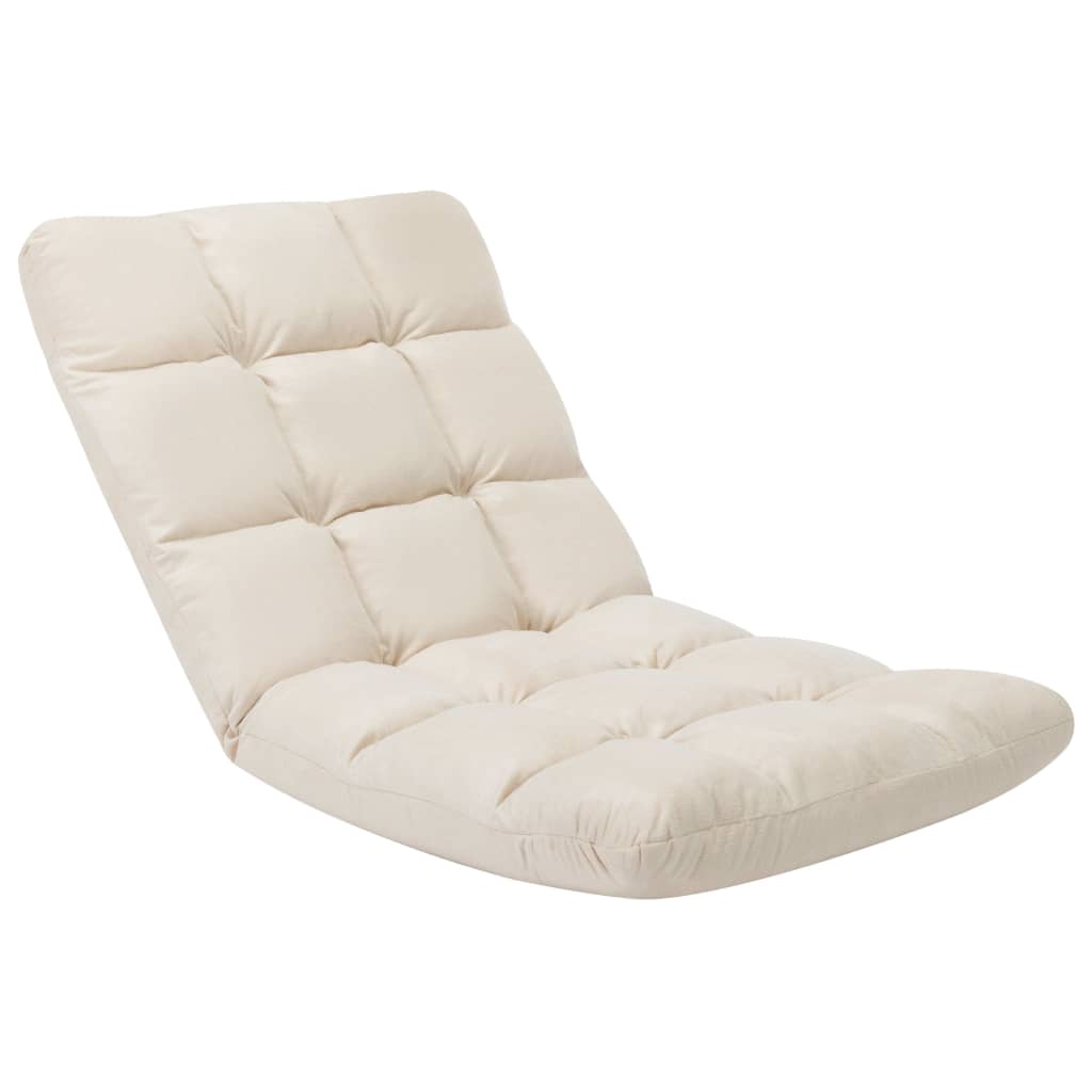 Chaise de sol pliante en microfibre