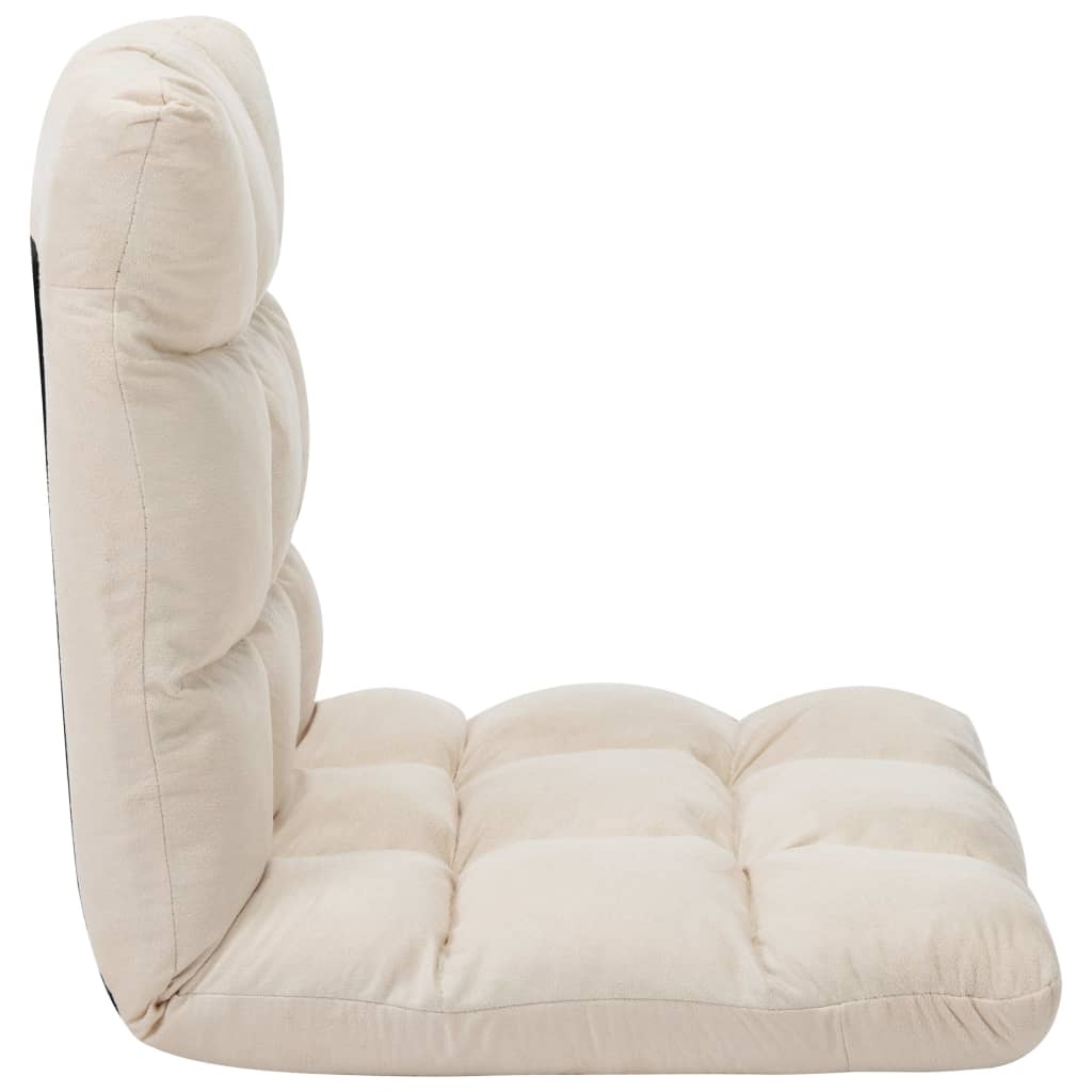 Chaise de sol pliante en microfibre