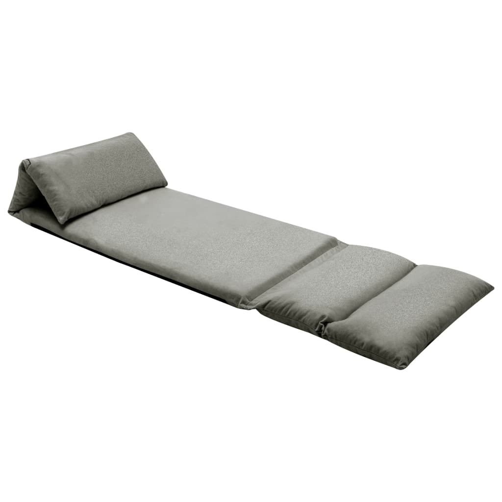 Chaise de sol pliante en microfibre