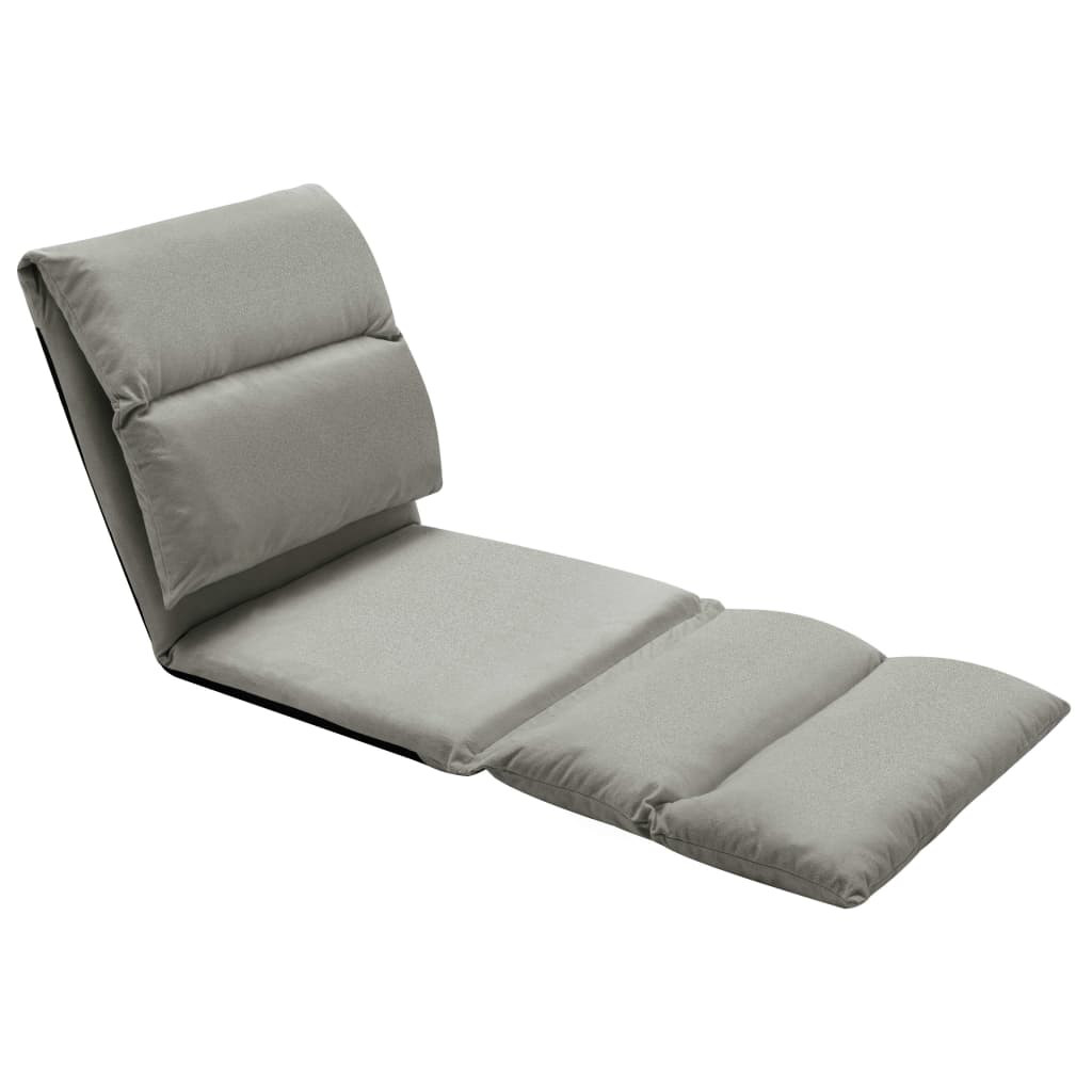 Chaise de sol pliante en microfibre