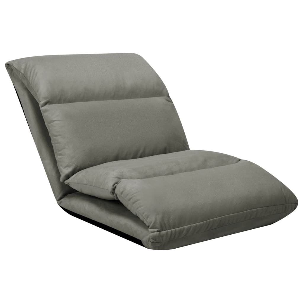 Chaise de sol pliante en microfibre