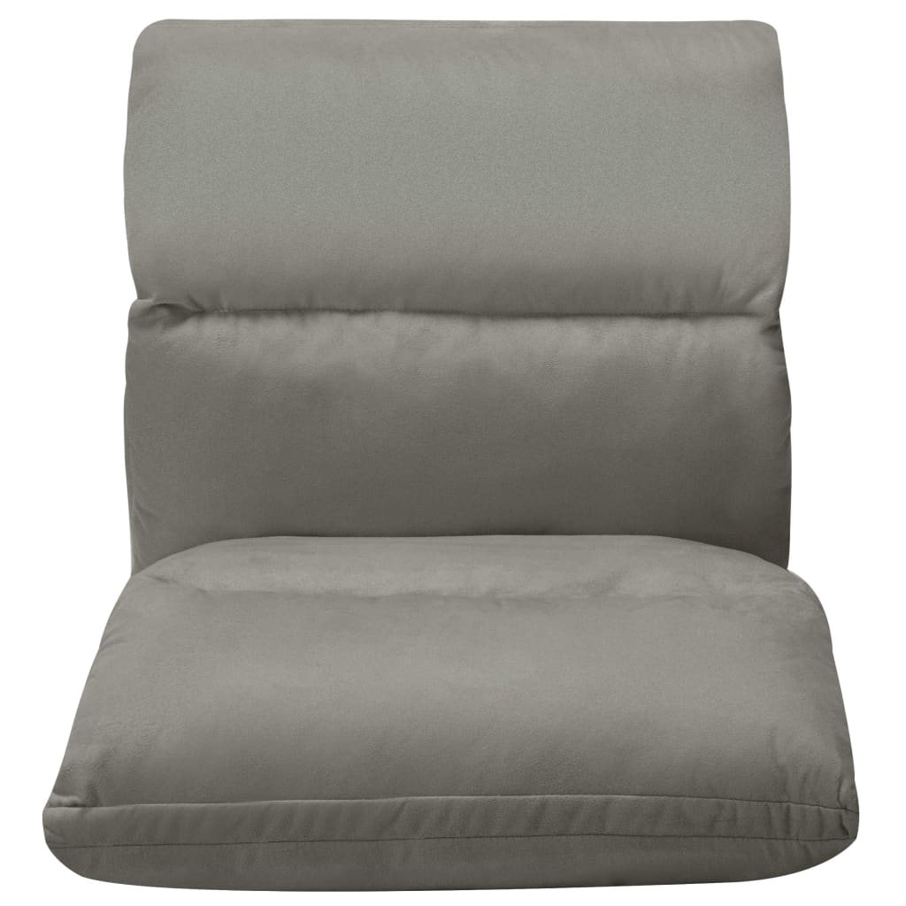 Chaise de sol pliante en microfibre