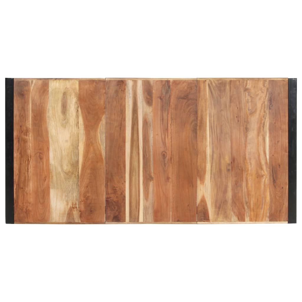 Eettafel 180x90x75 cm massief hout met sheesham afwerking