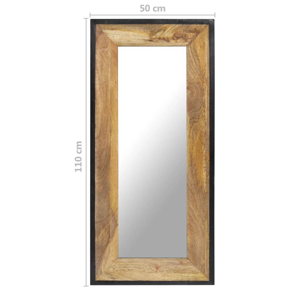 Miroir 80x50 cm en manguier massif