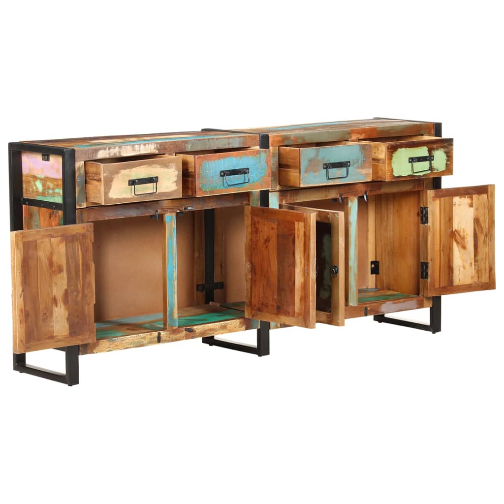 Buffet 172x35x80 cm bois massif recyclé