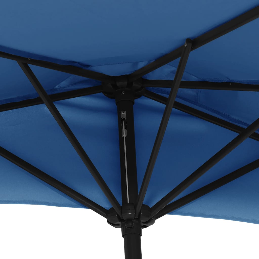 Balkonparasol half met aluminium paal 270x144 cm