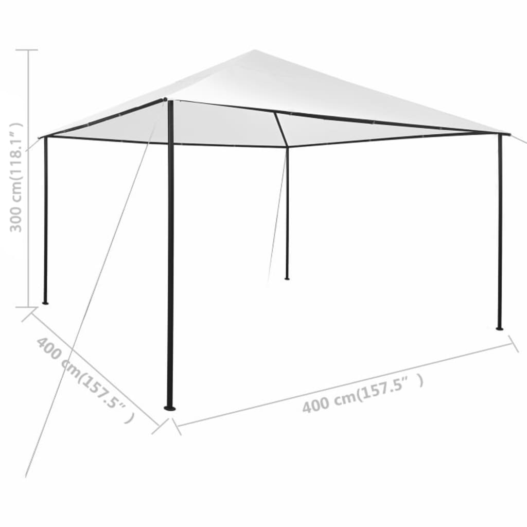 Tonnelle 180 g/m² 3x3 m tissu et acier